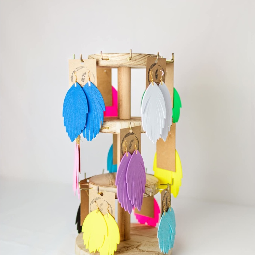 Colorful Feather Earrings Set for Kids